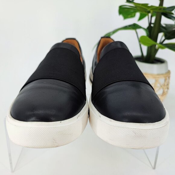 Clark’s Women's Unstructured Black Leather Slip on shoes Loafers Size 7M - Picture 2 of 7